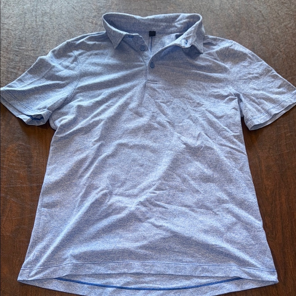 Lululemon Men's Blue Polo Shirt Size Small